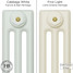 CI-SH-WHITE-002 - Shelbourne White 3 Column Victorian Cast Iron Radiator H745mm x W341mm CI-SH-WHITE-002 - Shelbourne White 3 Column Victorian Cast Iron Radiator H745mm x W341mm
